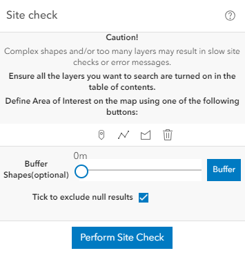 Site Check Window